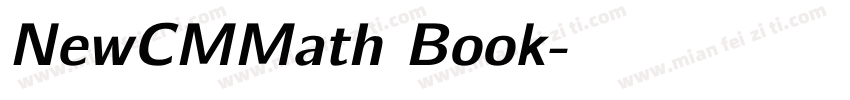 NewCMMath Book字体转换